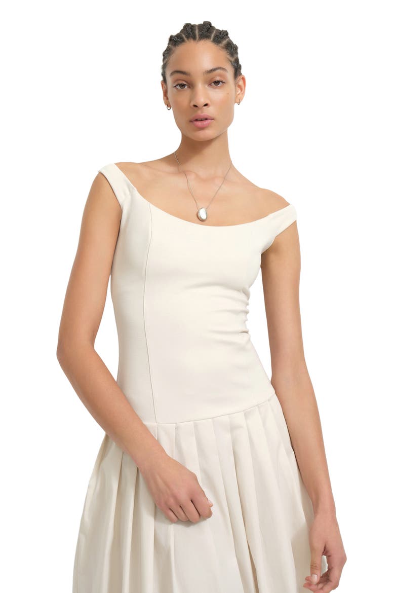Selene Off the Shoulder Dress, Alternate, color, CREAM