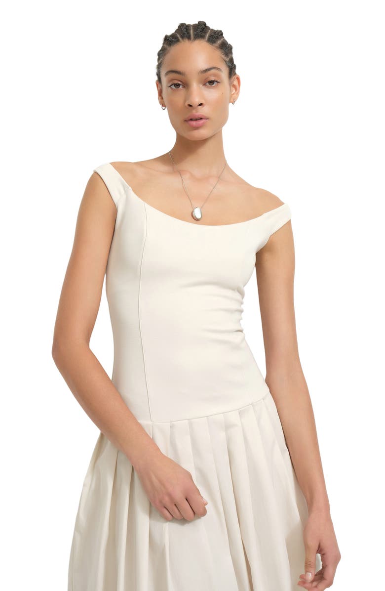 Marcella Selene Off the Shoulder Dress, Alternate, color, Cream