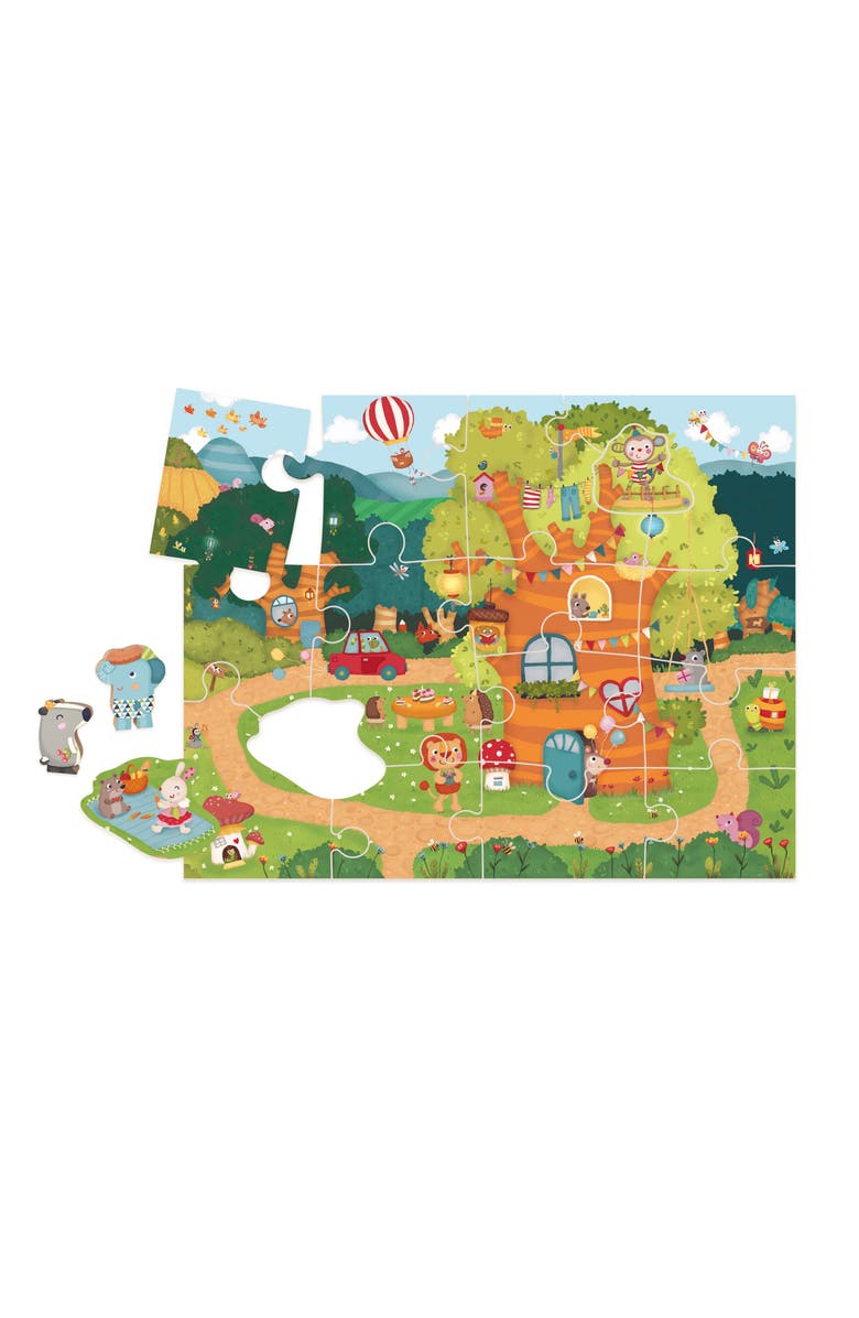 Bababoo and friends<sup>®</sup> Tree House Garden Party Activity Story Puzzle, Main, color, Green