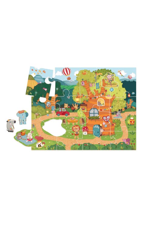 Tree House Garden Party Activity Story Puzzle