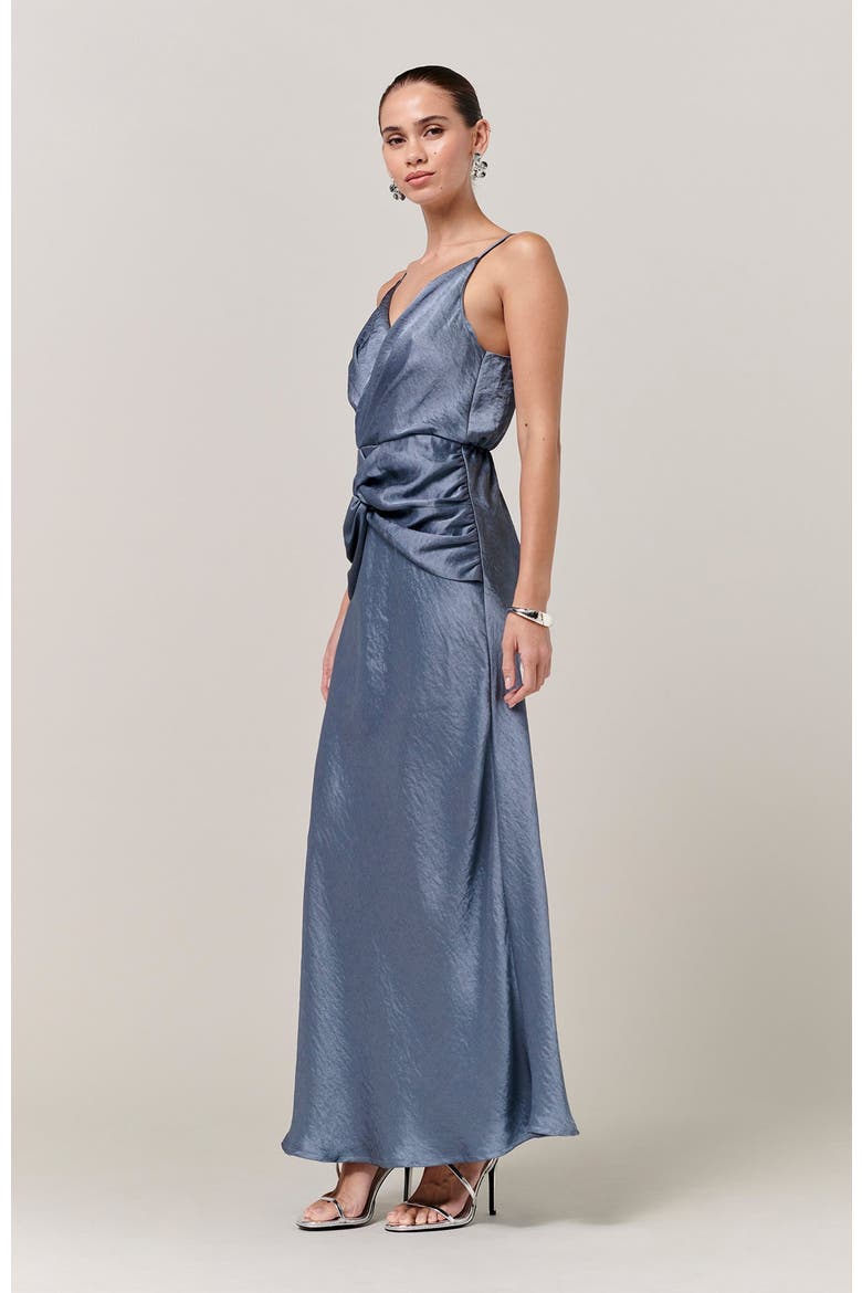 Paula Midi Dress, Alternate, color, Petrol Blue