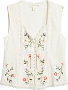 Treasure & Bond Embroidered Sleeveless Top