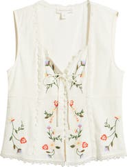 Treasure & Bond Embroidered Sleeveless Top