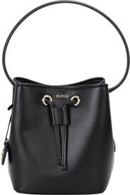BOSS Mini Liriel Faux Leather Bucket Bag