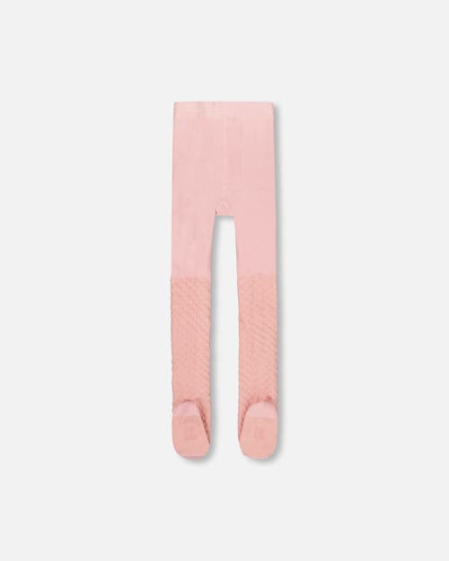 Deux Par Deux Knit Tights In Pink