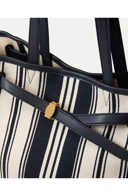 Veronica Beard Stripe Canvas Dash Tote