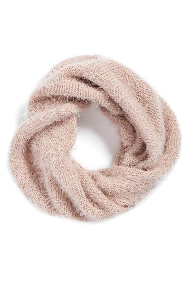 Fuzzy Infinity Scarf, Main, color, ROSE MEMOIR