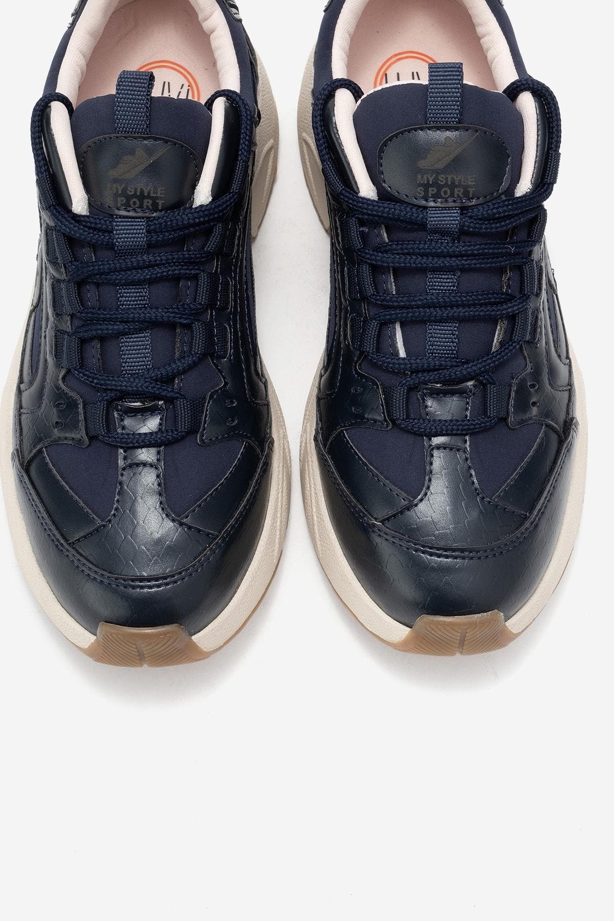 Bambi Printed Mesh Sneakers, Alternate, color, Navy Faux Leather