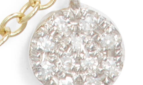 Shop Meira T Pavé Diamond Cross Pendant Necklace In Yellow Gold