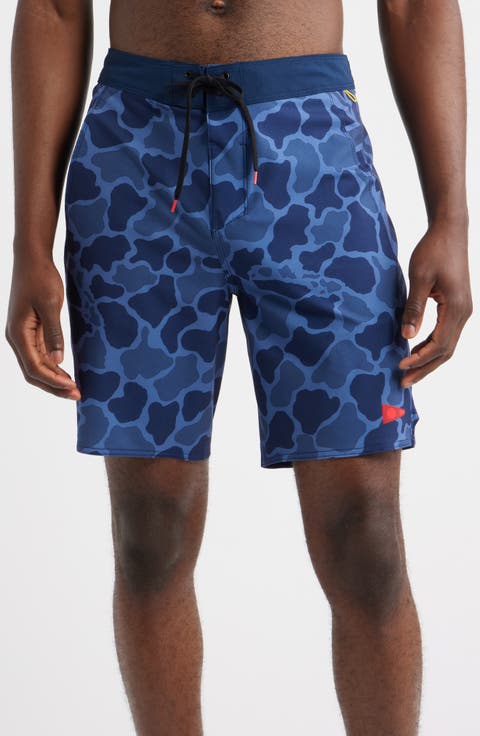 F1 Pro Hawaii Camo Water Repellent Board Shorts