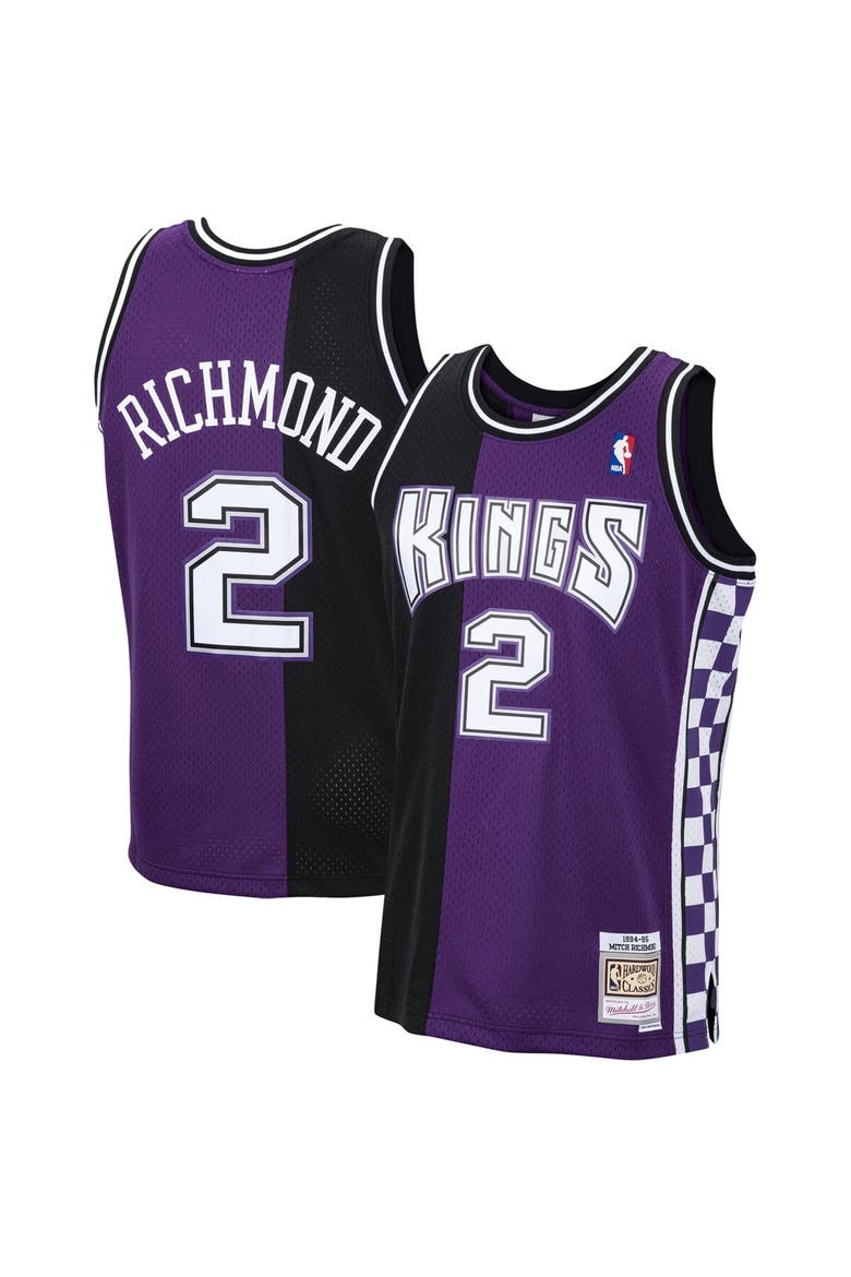 Men's Mitchell & Ness Mitch Richmond Purple Sacramento Kings 1994/95 Hardwood Classics Swingman Jersey, Main, color, Purple