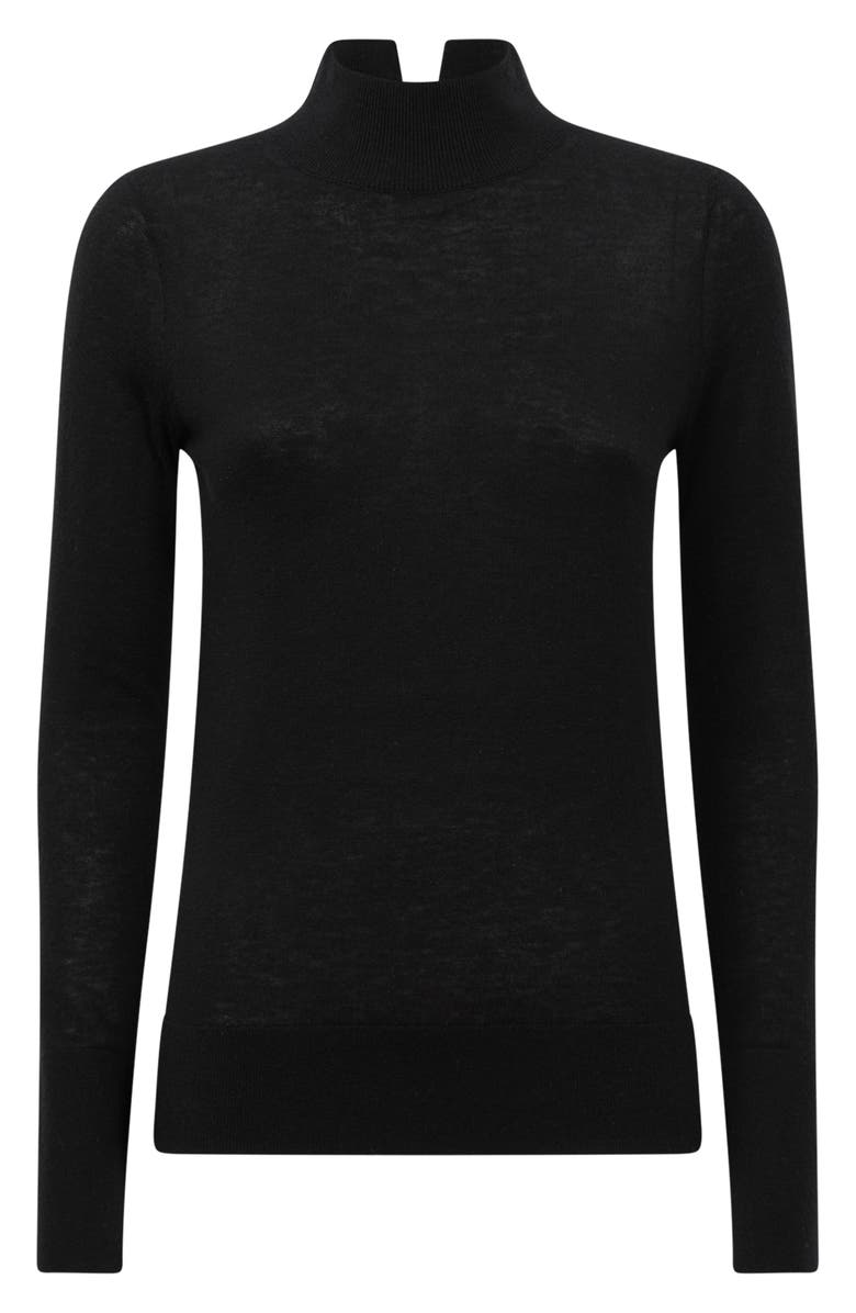 Reiss Kylie Mock Neck Merino Wool Sweater, Alternate, color, 