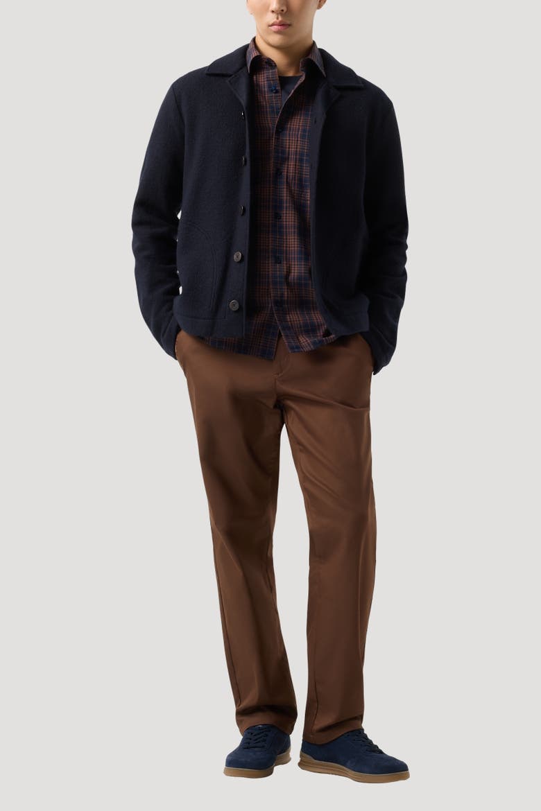 Wool Overshirt Blanco, Alternate, color, Navy blue