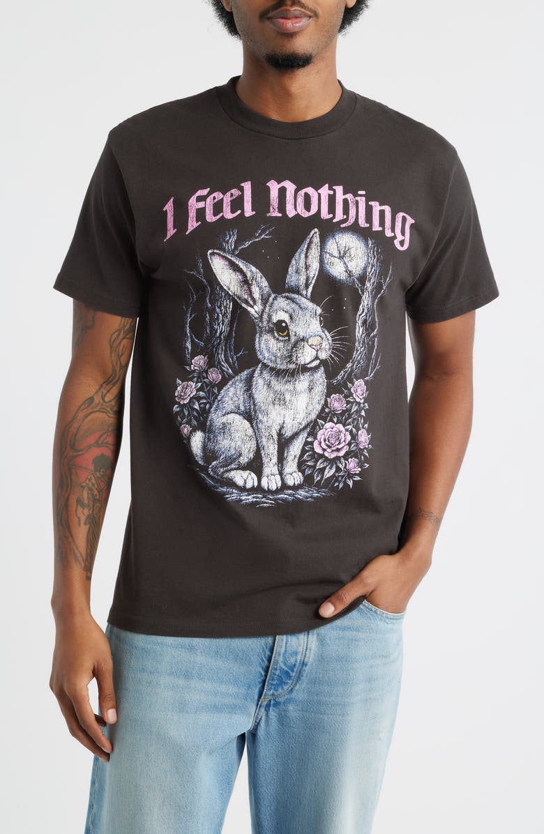 Club Vintage I Feel Nothing Graphic T-Shirt, Main, color, Vintage Black