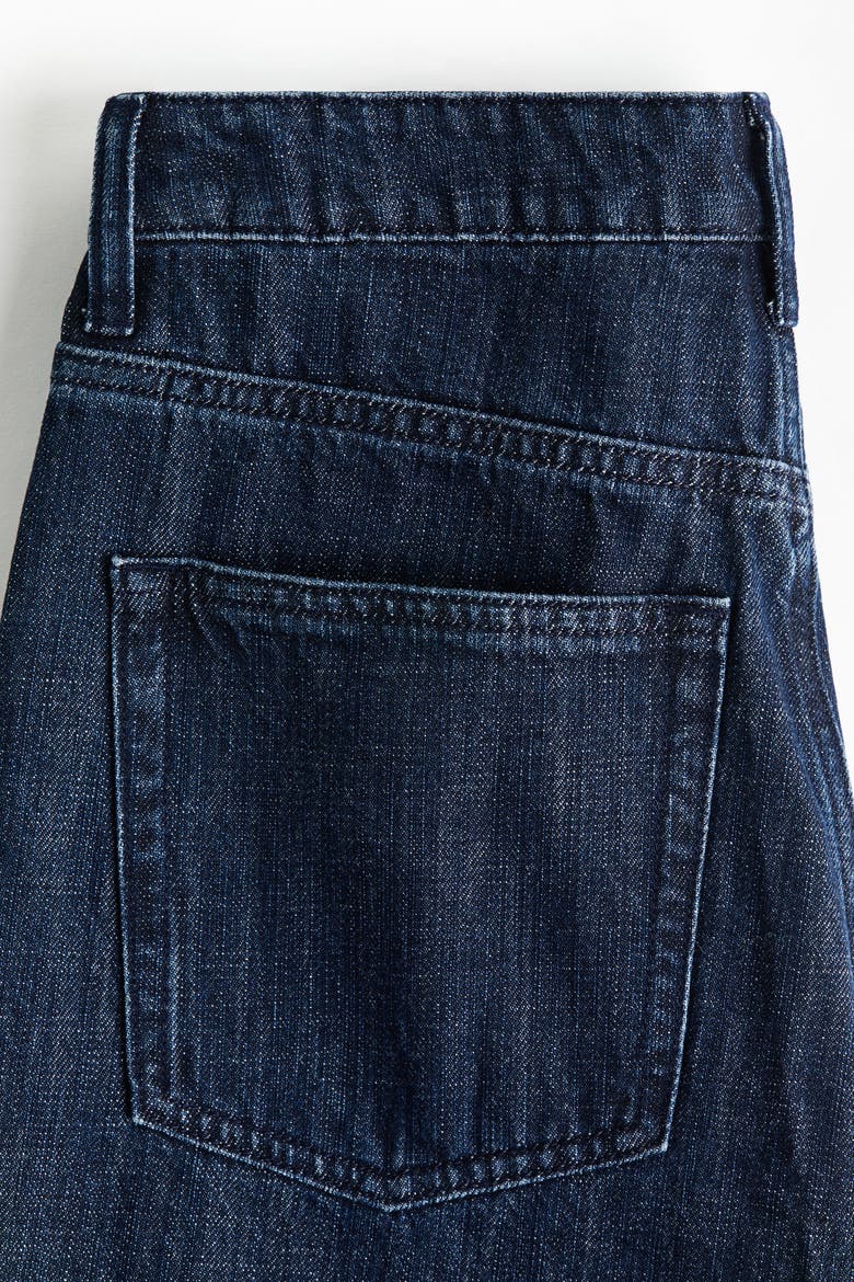 Straight High Jeans, Alternate, color, Dark denim blue