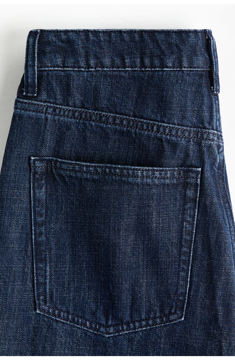 H&M Straight High Jeans, Alternate, color, Dark Denim Blue