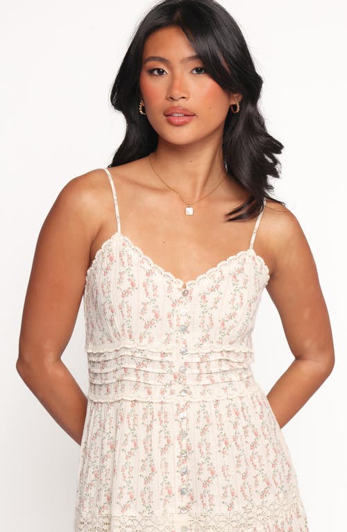 Petal And Pup Petal & Pup Orlaith Floral Tiered Cotton Blend Maxi Dress In Multi