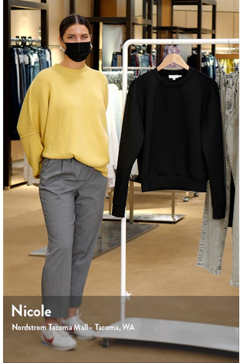Scuba Crepe Boyfriend Sweatshirt video