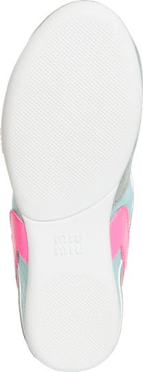 MIU MIU GYMNASIUM SNEAKERS スニーカー アスレジャールック Miu Miu Gymnasium technical fabric and suede sneakers