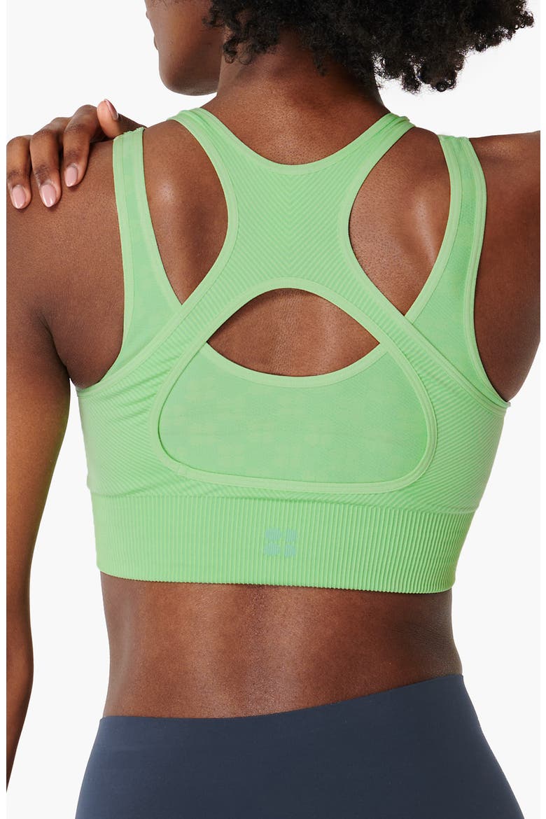 Illusion Seamless Sports Bra, Alternate, color, SALIX GREEN