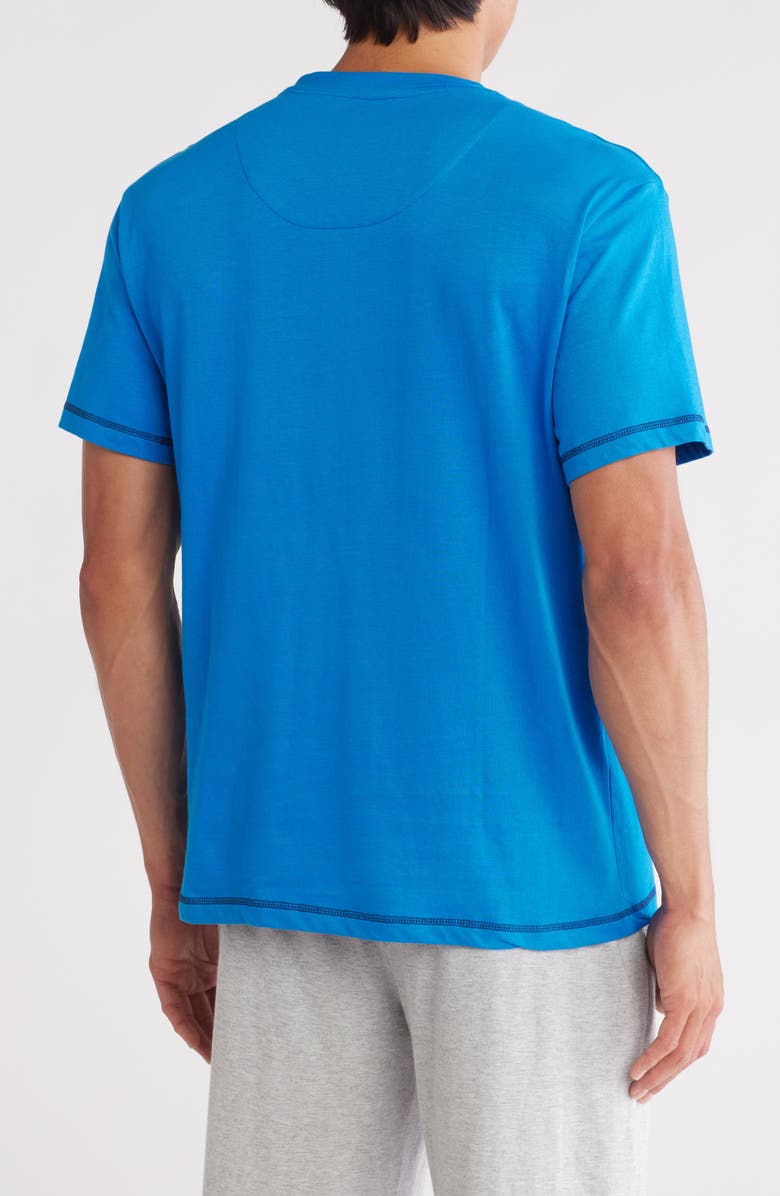 Majestic International V-Neck Sleep T-Shirt, Alternate, color, Royal