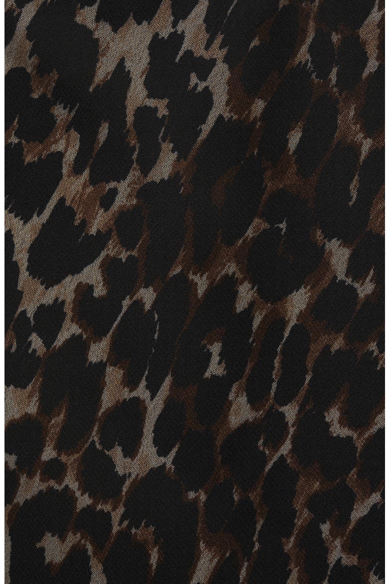 Rocio Leopard Print Maxi Skirt, Alternate, color, BLACK