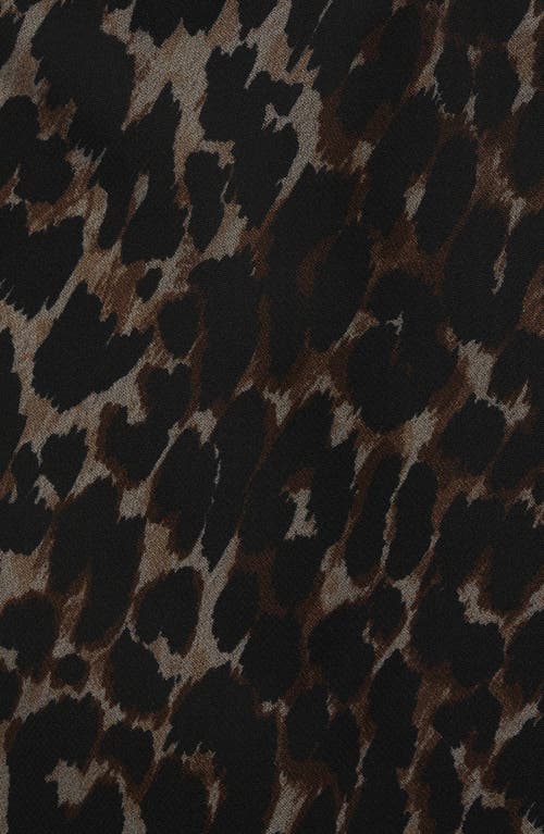 Mango Rocio Leopard Print Maxi Skirt In Black