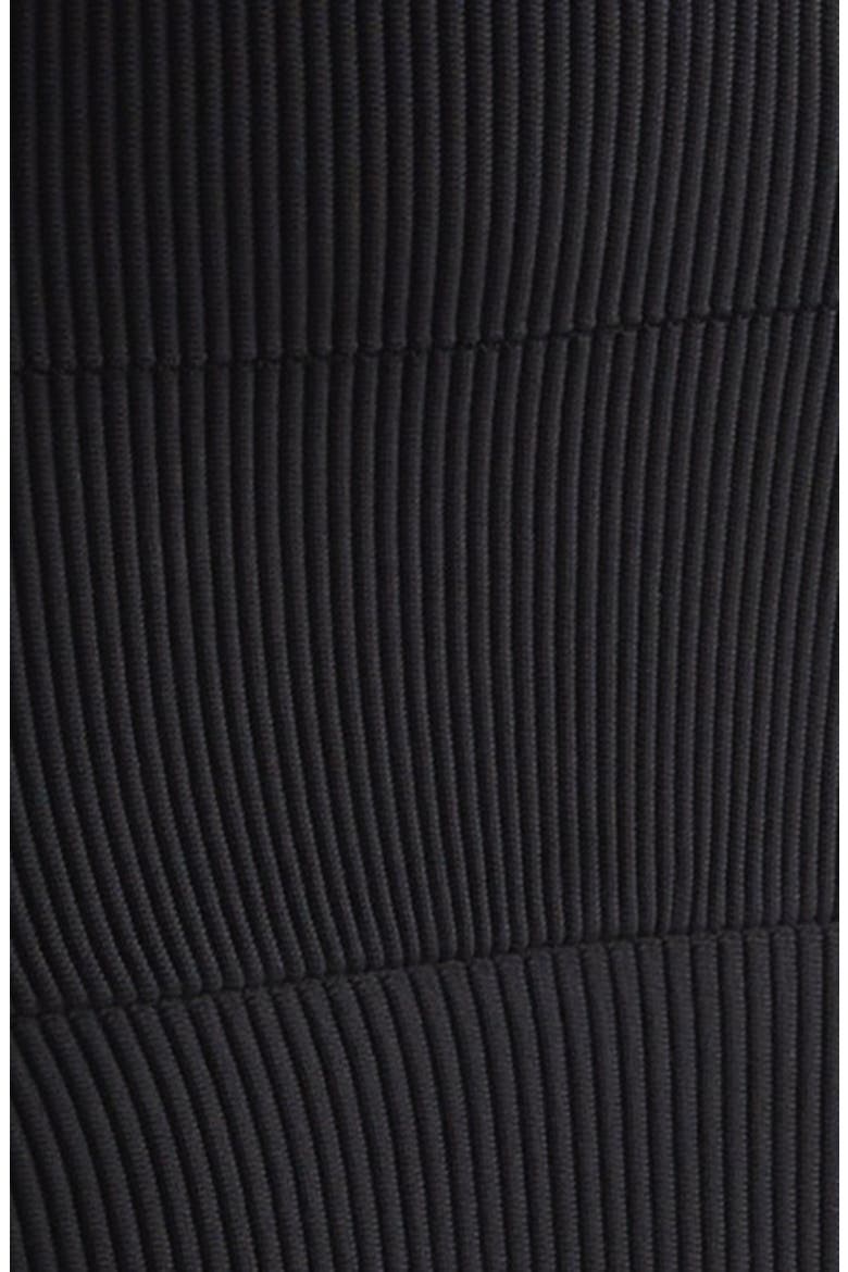 Cutout Chain Detail Rib Sweater Dress, Alternate, color, 0PA BLACK