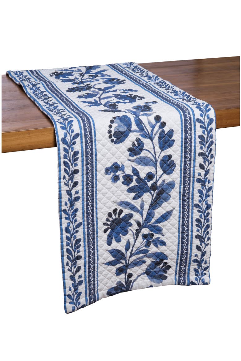 Maryfrances Table Runner 14" x 72", Alternate, color, White