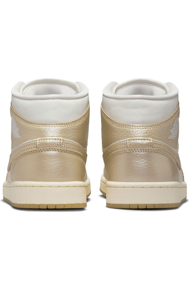 Jordan Air Jordan 1 Mid SE Basketball Sneaker, Alternate, color, Sail/ Team Gold/ Pale Ivory