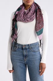 La Fiorentina Plaid and Paisley Scarf