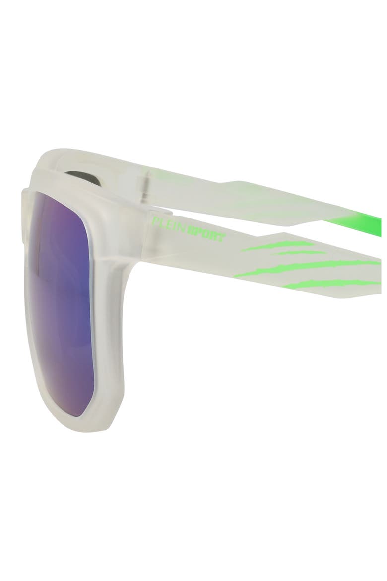 Sport 56mm Square Sunglasses, Alternate, color, CRYSTAL CRYSTAL GREEN