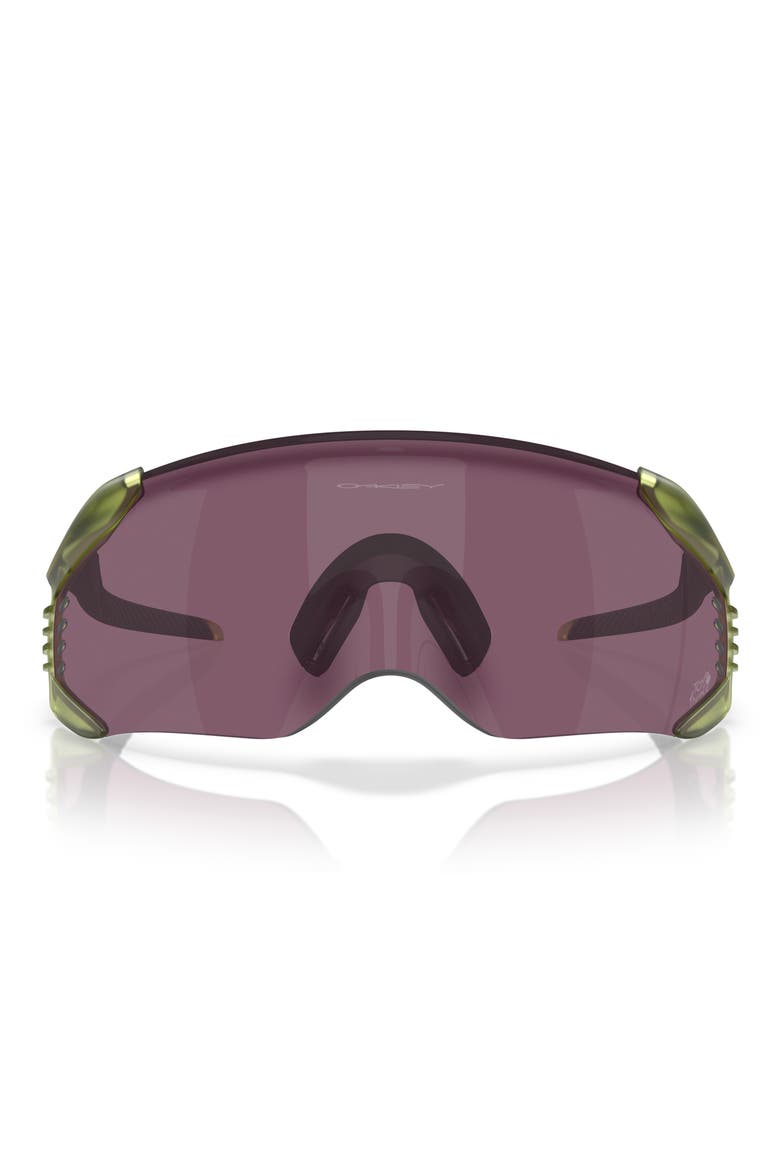 Gender Inclusive Velo Kato 52mm Rectangle Shield Sunglasses, Alternate, color, MATTE TRANSPARENT FERN / PRIZM