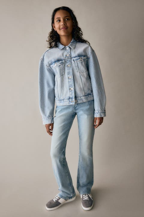 Bootcut Leg Low Jeans
