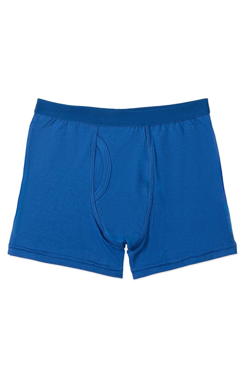 MeMoi 5 Pair Out Of The Blue Knit Boxer Briefs, Alternate, color, Blue Multi