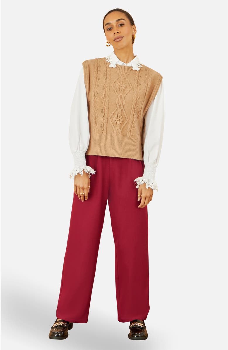 Yumi Wide Leg Trousers, Alternate, color, 