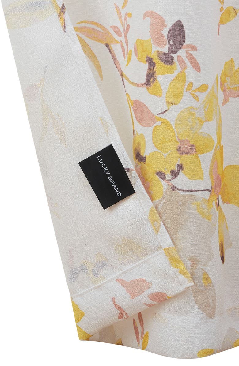 Lucky Brand Watercolor Floral Set of 2 Curtain Panels, Alternate, color, 