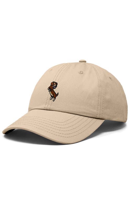 DALIX DALIX DACHSHUND EMBROIDERED DAD CAP 