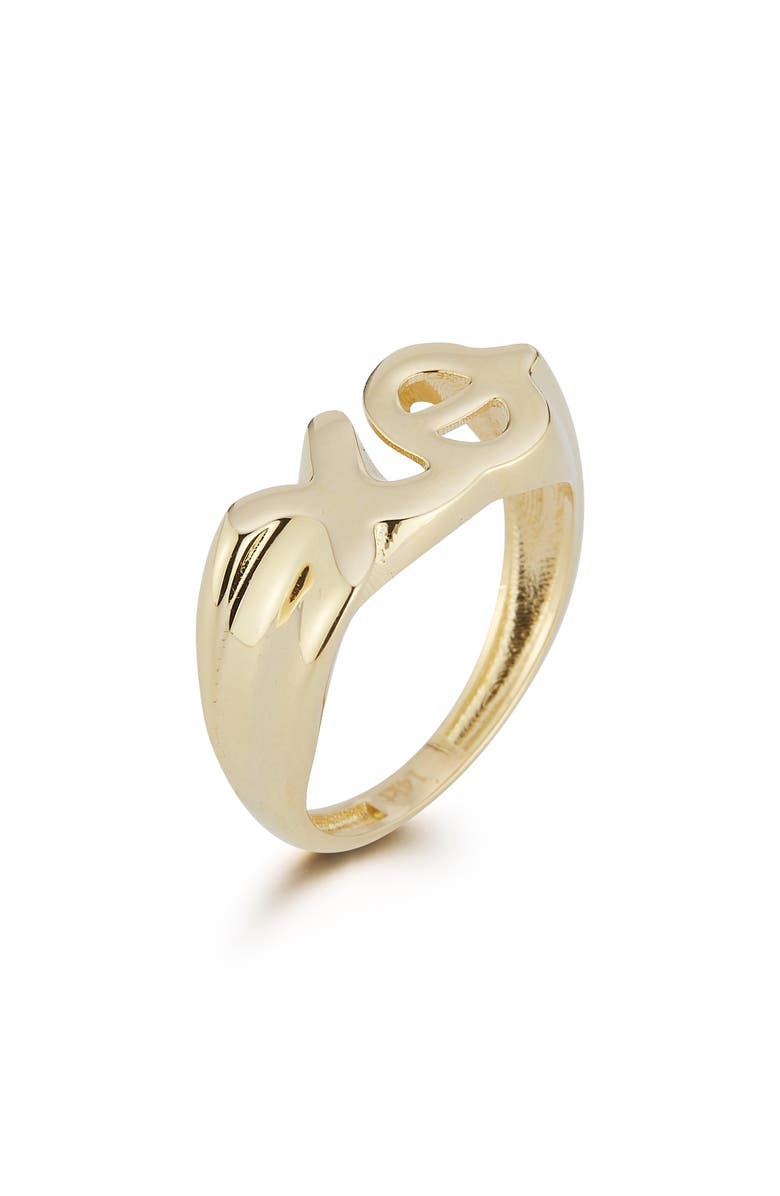 Ember Fine Jewelry XO Ring, Alternate, color, Gold