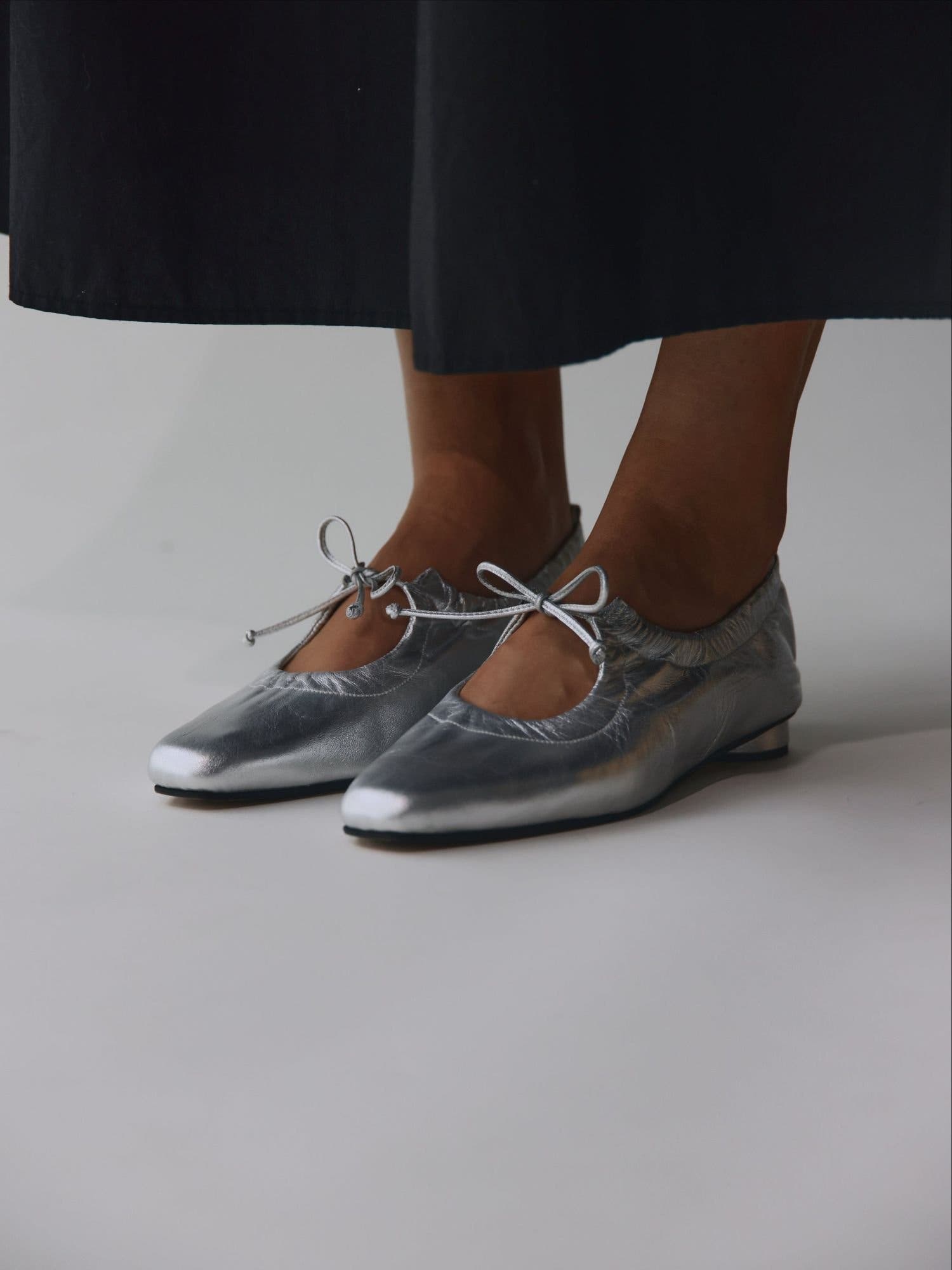 Gemma Flats, Alternate, color, Silver