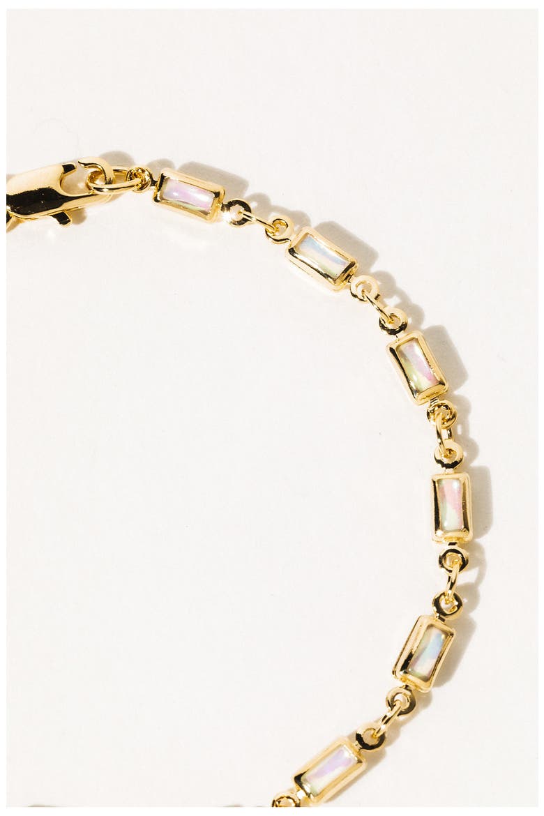 Ophelia Opal Chain Bracelet, Alternate, color, GOLD