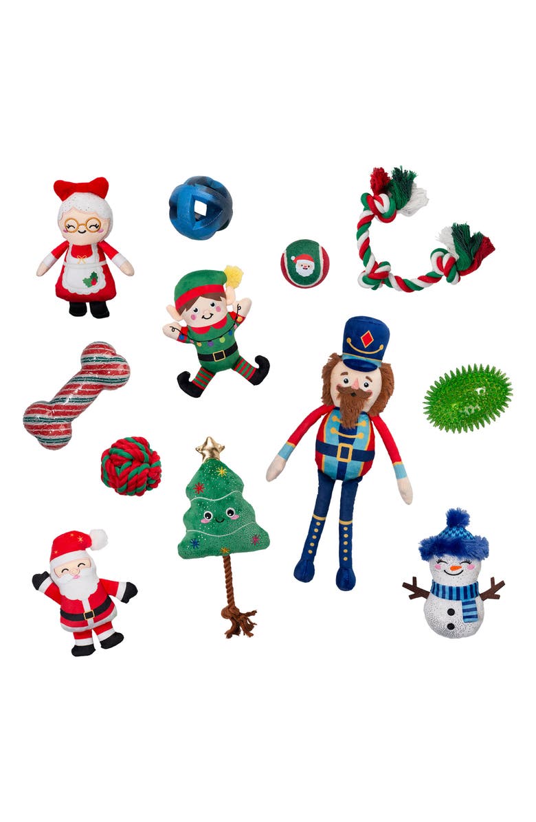 Fringe Studio Furry Lil Christmas Pet 12 Gifts Calendar, Alternate, color, Blue