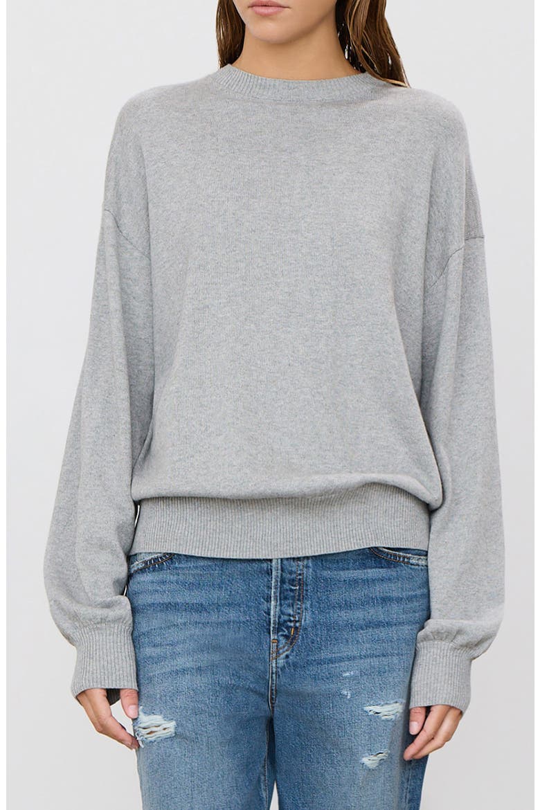 Brock Cotton & Cashmere Sweater, Main, color, GREY