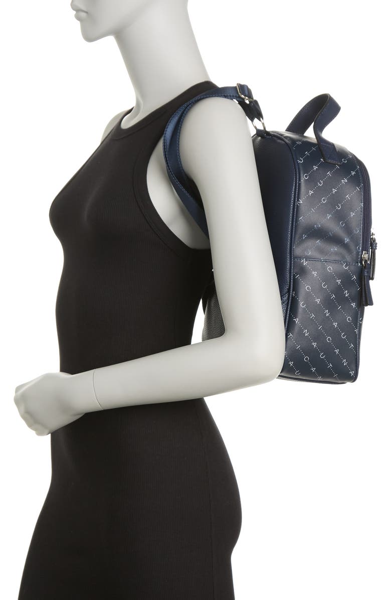 Nautica Draw The Line PU Backpack, Alternate, color,