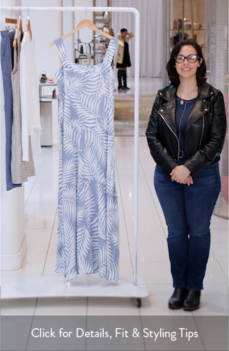 Palm Print Maxi Dress, sales video thumbnail