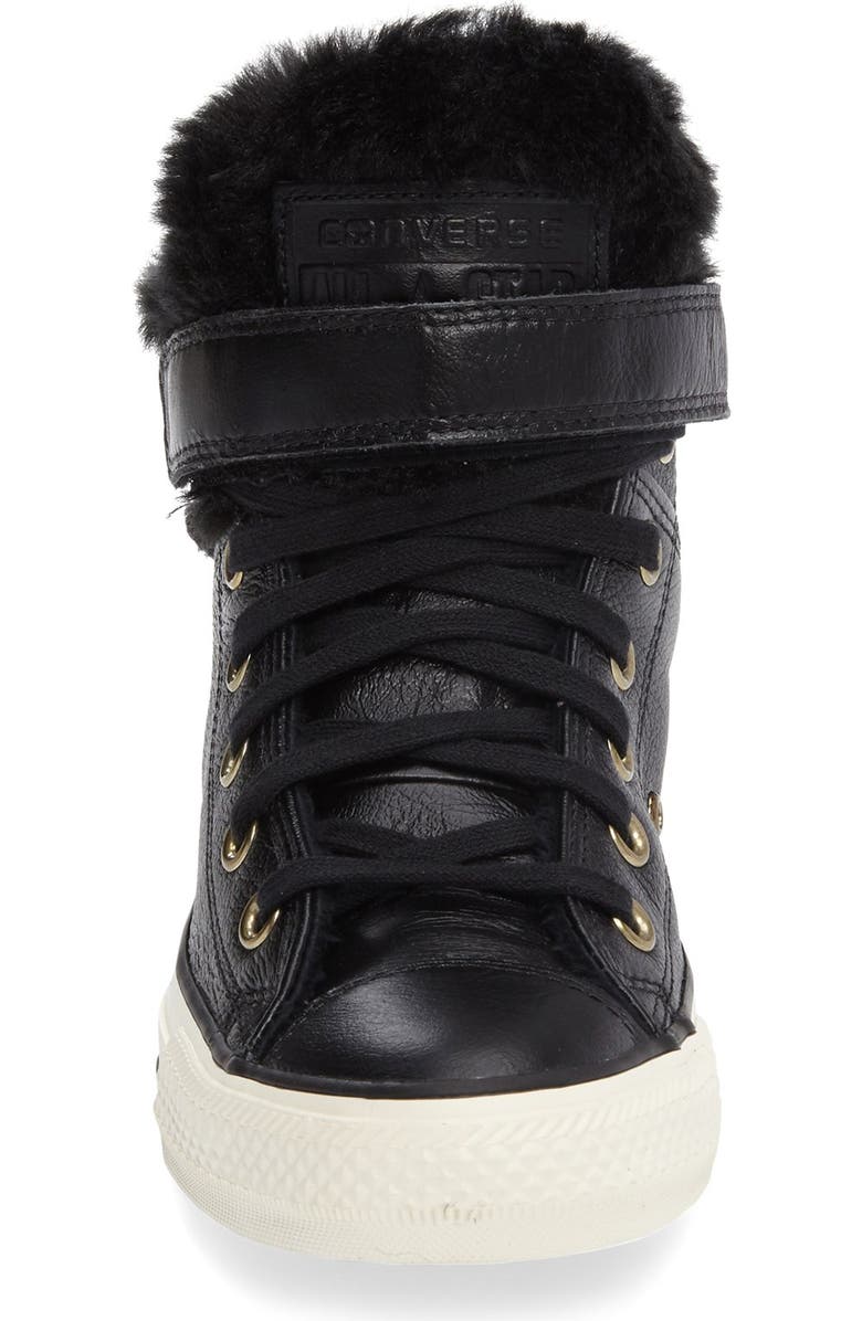 Converse Chuck Taylor<sup>®</sup> All Star<sup>®</sup> Faux Fur High Top Sneaker, Alternate, color,