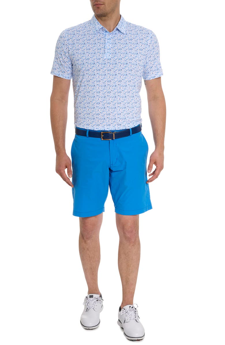 Robert Graham Calder Geo Print Performance Golf Polo, Alternate, color, 