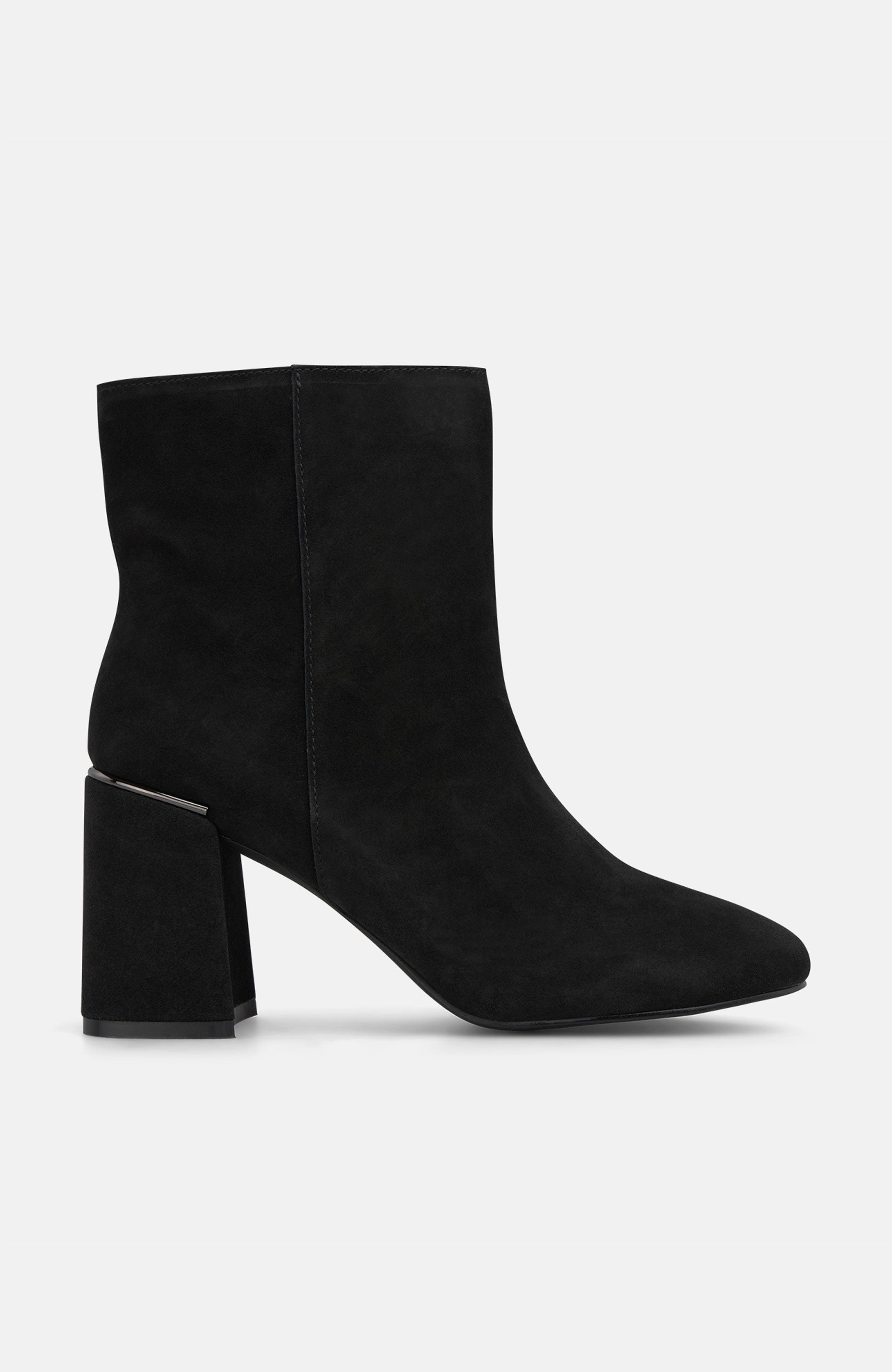 Low Boot Wide Heel, Alternate, color, Black