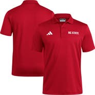 adidas Red NC State Wolfpack Ultimate 365 Ottoman Polo Shirt