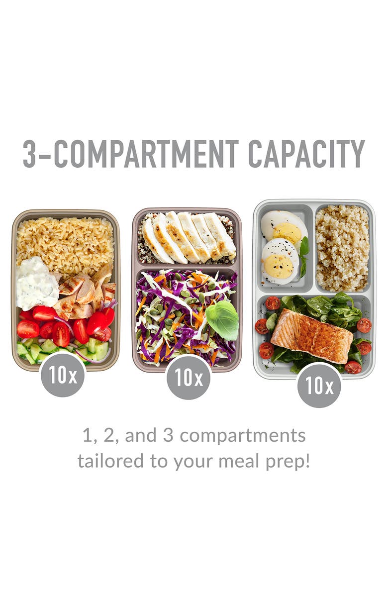 BENTGO 60-Piece Meal Prep & Lunch Bag Set, Alternate, color, Metallic